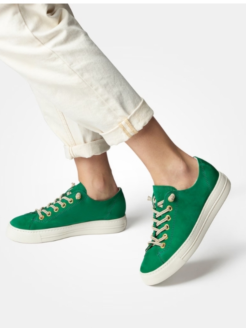 Paul Green Green Suede Sneakers 4081-415